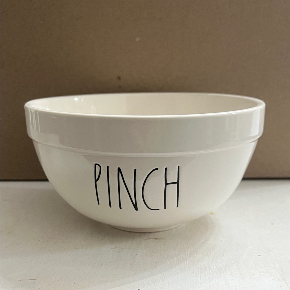 Rae Dunn White 'PINCH' Ceramic Bowl